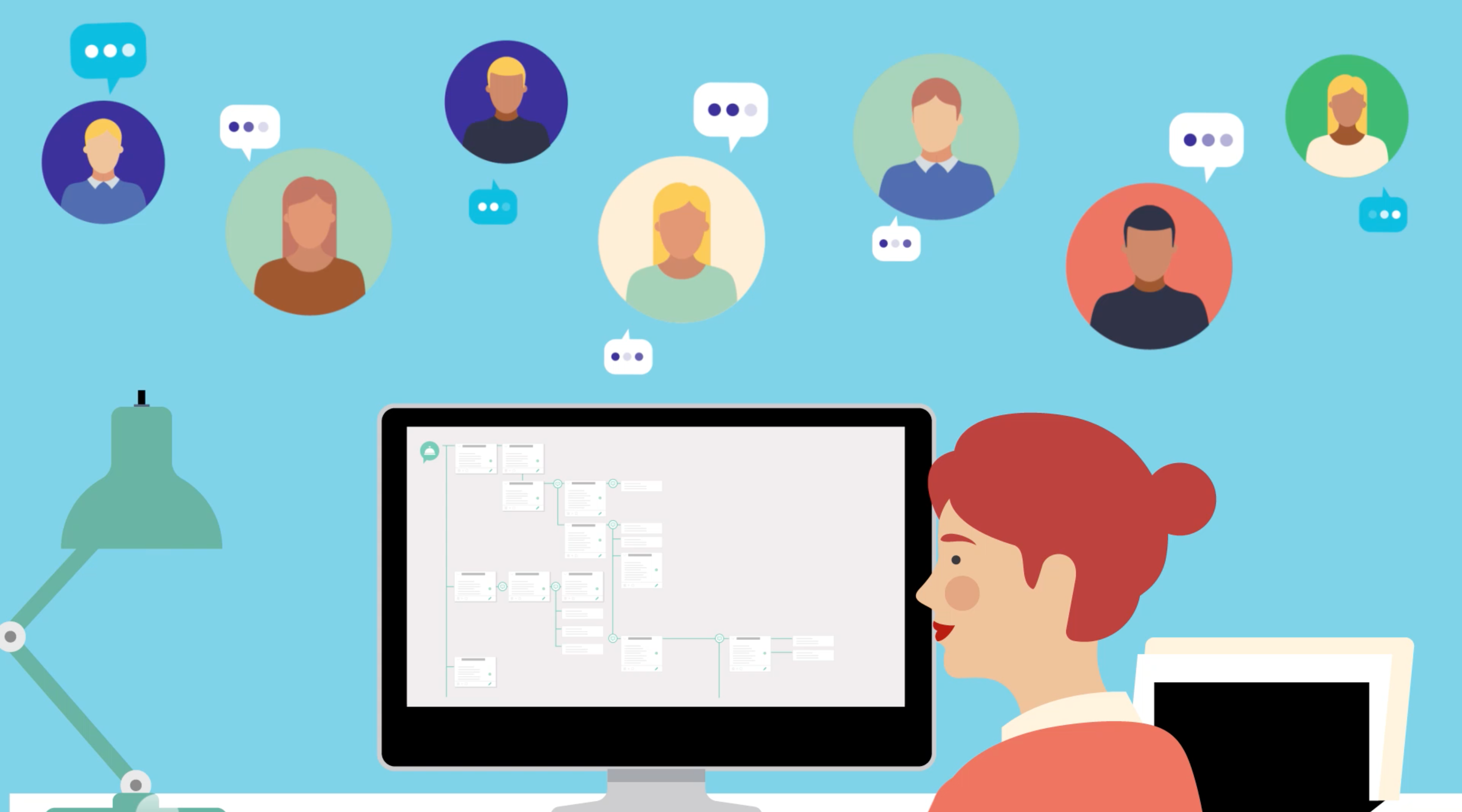 IBM Think Academy poster, final visual identity for the educational content series